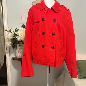 Gap Orange Double-Breasted Jacket